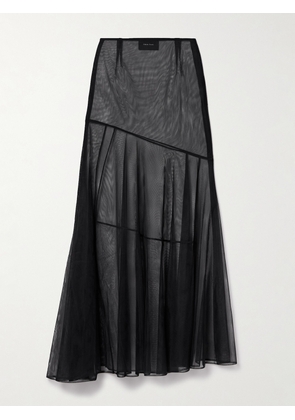 Simone Rocha - Asymmetric Tulle Maxi Skirt - Black - UK 4,UK 6,UK 8,UK 10,UK 12,UK 14