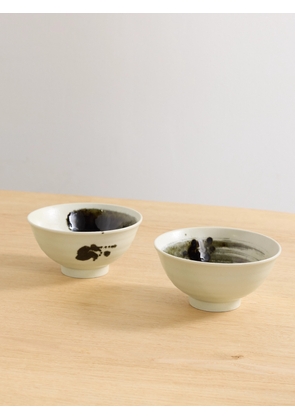 L'Objet - Sumi Set Of Two Ceramic Cereal Bowls - Neutrals - One size