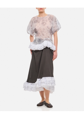 Molly Goddard Jules Cotton Midi Skirt