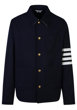 Thom Browne 4 Bar Navy Wool Blend Jacket