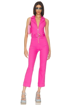 Show Me Your Mumu Jacksonville Cropped Jumpsuit in Pink. Size L, S, XL, XS.