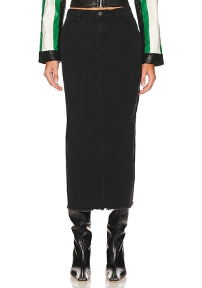 superdown Nicolette Cargo Skirt in Black. Size M, S, XXS.