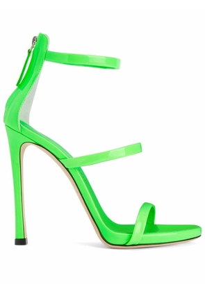 Giuseppe Zanotti Harmony patent leather sandals - Green