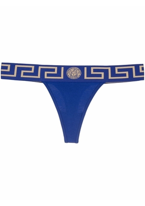 Versace Greca Border thong - Blue