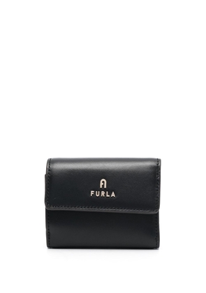Furla logo-lettering leather wallet - Black