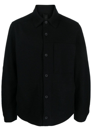 Transit felted virgin wool shirt - Black