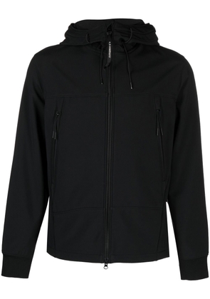 C.P. Company long-sleeve zip-up hooded jacket - Black