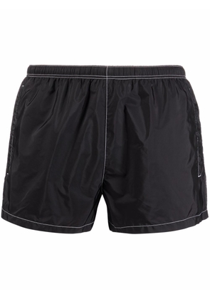 Prada triangle logo swimming shorts - Black