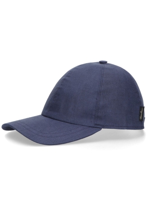 Borsalino Hiker linen baseball cap - Blue