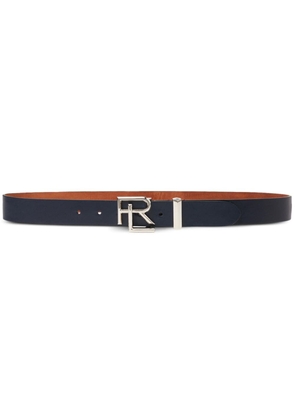 Ralph Lauren Collection logo-buckle leather belt - Blue