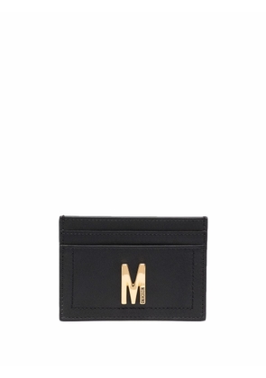 Moschino logo plaque cardholder - Black
