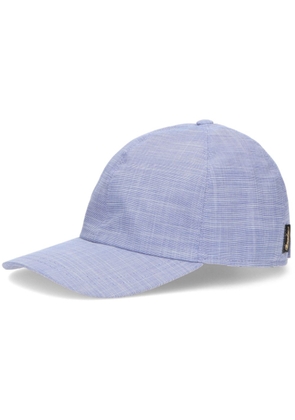 Borsalino Hiker logo-tag baseball cap - Blue