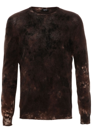 Avant Toi bleached-effect cashmere jumper - Brown
