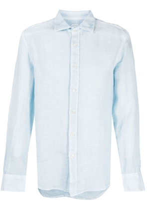 120% Lino button-down fastening shirt - Blue