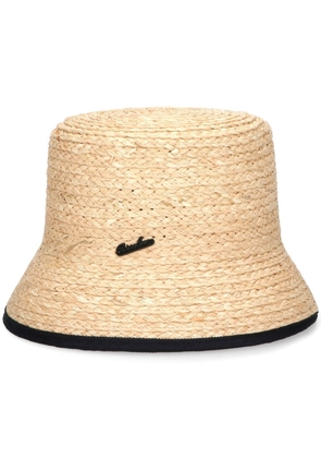 Borsalino Noa raffia bucket hat - Neutrals