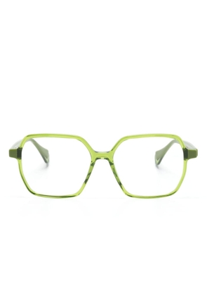 GIGI STUDIOS Fresh square-frame glasses - Green