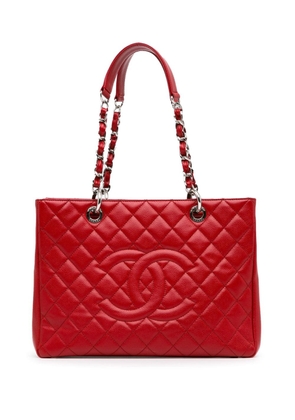 CHANEL Pre-Owned 2012-2013 Caviar Grand Shopping tote bag - Red