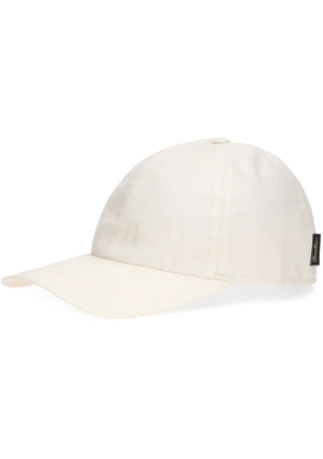 Borsalino Hiker logo-tag baseball cap - White