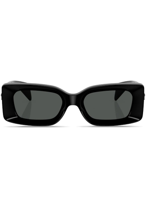 Versace Eyewear Medusa-plaque rectangular-frame sunglasses - Black