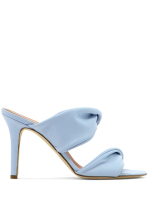 Via Roma 15 double-strap high-heel sandals - Blue