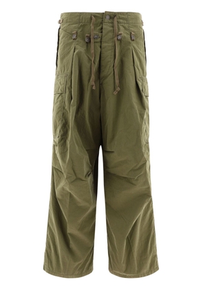 KAPITAL Ripstop Jumbo cargo trousers - Green
