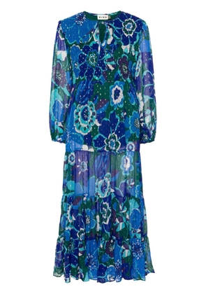 Rixo Lori floral-print maxi dress - Blue