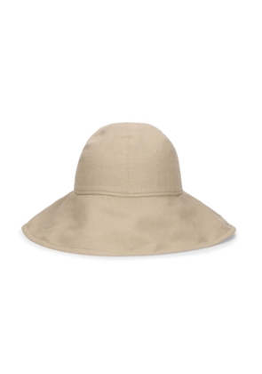 Borsalino dropped-brim cloche hat - Neutrals