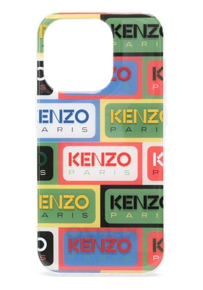Kenzo logo-print Iphone 14 Pro case - Green
