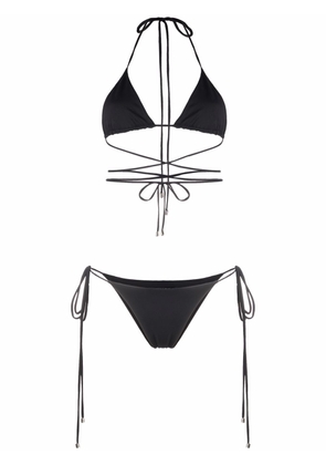Manokhi wraparound bikini set - Black