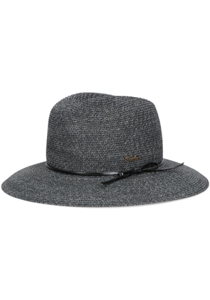 Borsalino Pablo woven-design fedora hat - Black