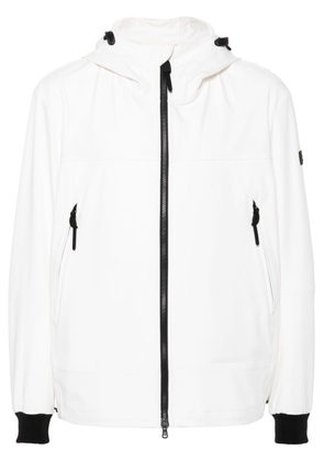 Peuterey appliqué-logo hooded jacket - White