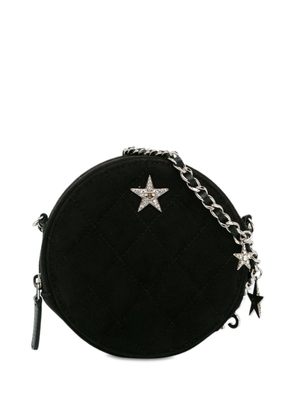 CHANEL Pre-Owned 2019 Suede Cocostellar Round Clutch on Chain crossbody bag - Black