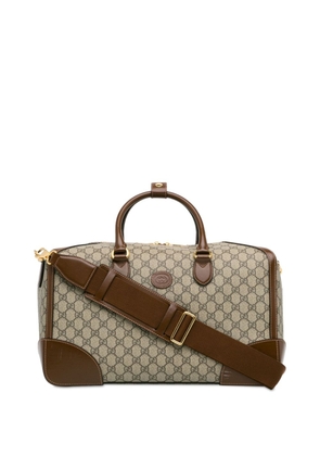 Gucci Pre-Owned 2016-2023 GG Supreme Interlocking Gs travel bag - Brown