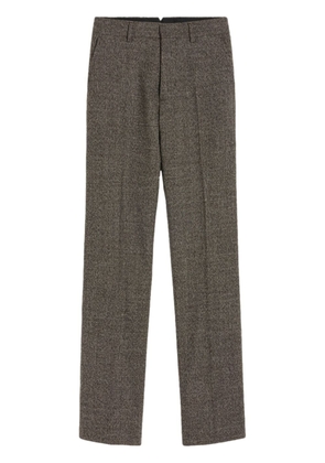 AMI Paris wool-cotton straight-leg trousers - Brown