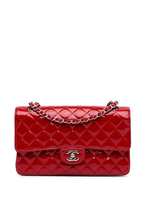 CHANEL Pre-Owned 2009-2010 Medium Classic Patent Double Flap shoulder bag - Red