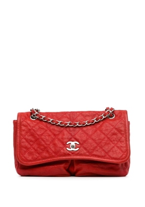 CHANEL Pre-Owned 2010-2011 Medium Grained Calfskin Natural Beauty Flap shoulder bag - Red
