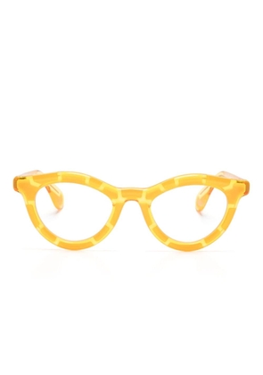 Theo Eyewear Fuga 013 cat-eye glasses - Orange