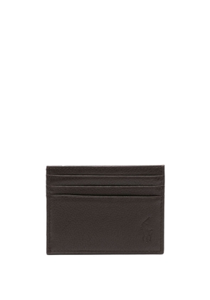Polo Ralph Lauren Polo Pony-debossed leather cardholder - Brown