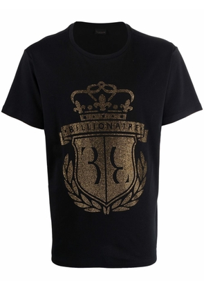 Billionaire logo-print cotton T-Shirt - Black