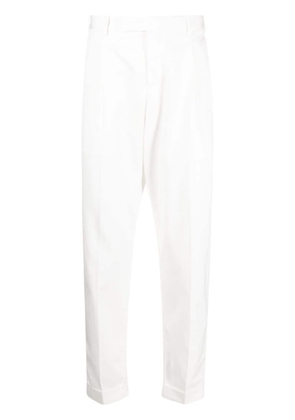 PT Torino high-waisted cotton tailored trousers - White