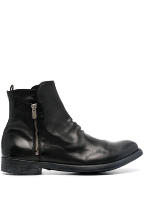 Officine Creative Hive 054 leather ankle boots - Black