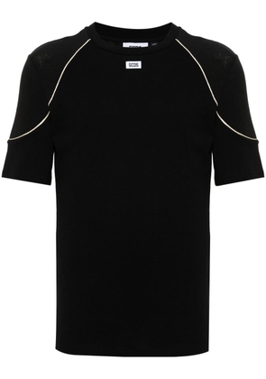 Gcds Comma cotton T-shirt - Black