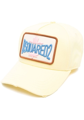 DSQUARED2 logo-patch cap - Yellow