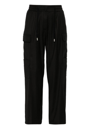Peserico pleated tapered cargo pants - Black