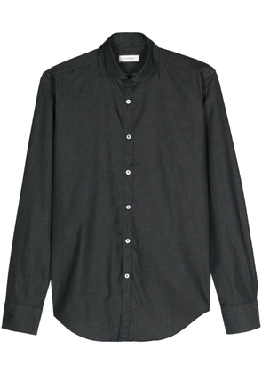 Canali chambray classic-collar shirt - Grey