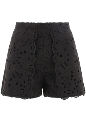 Charo Ruiz Ibiza Fruition embroidered shorts - Black