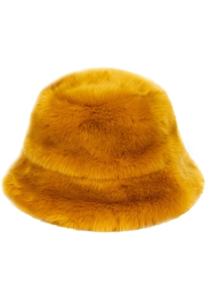 DRIES VAN NOTEN Faux Fur Bucket Hat - Yellow