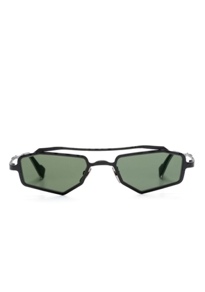 Kuboraum Z23 geometric-frame sunglasses - Black