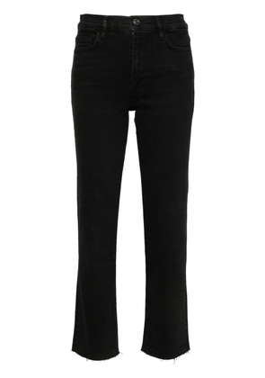 FRAME high-rise straight-leg jeans - Black