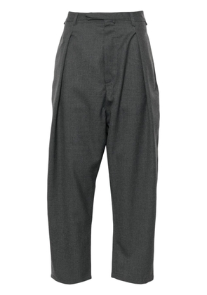 MORDECAI drop-croth tapered trousers - Grey